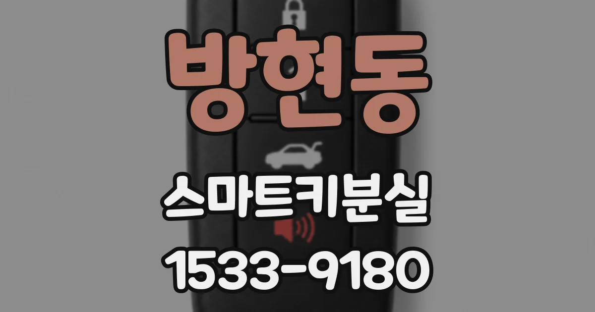 방현동 스마트키분실