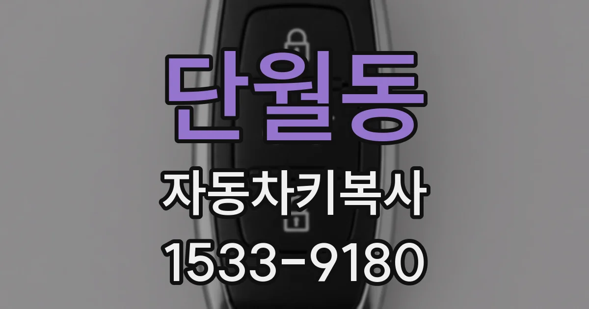 단월동 자동차키복사