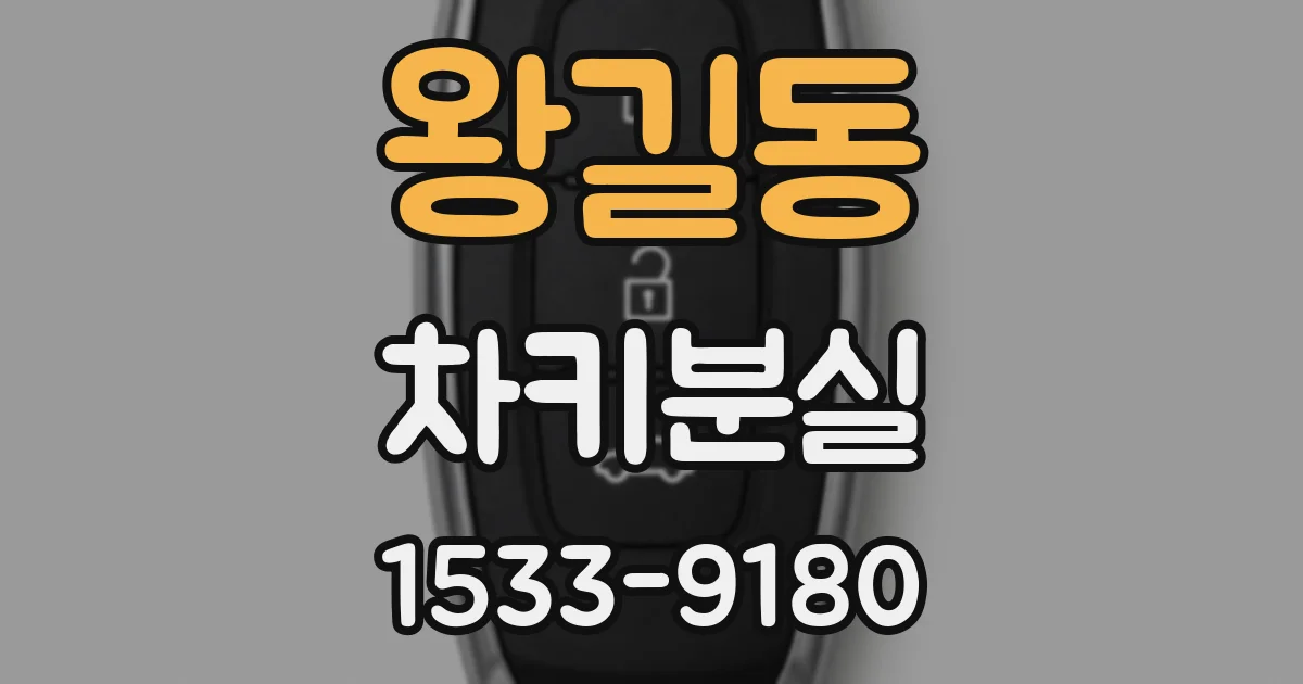 왕길동 차키분실