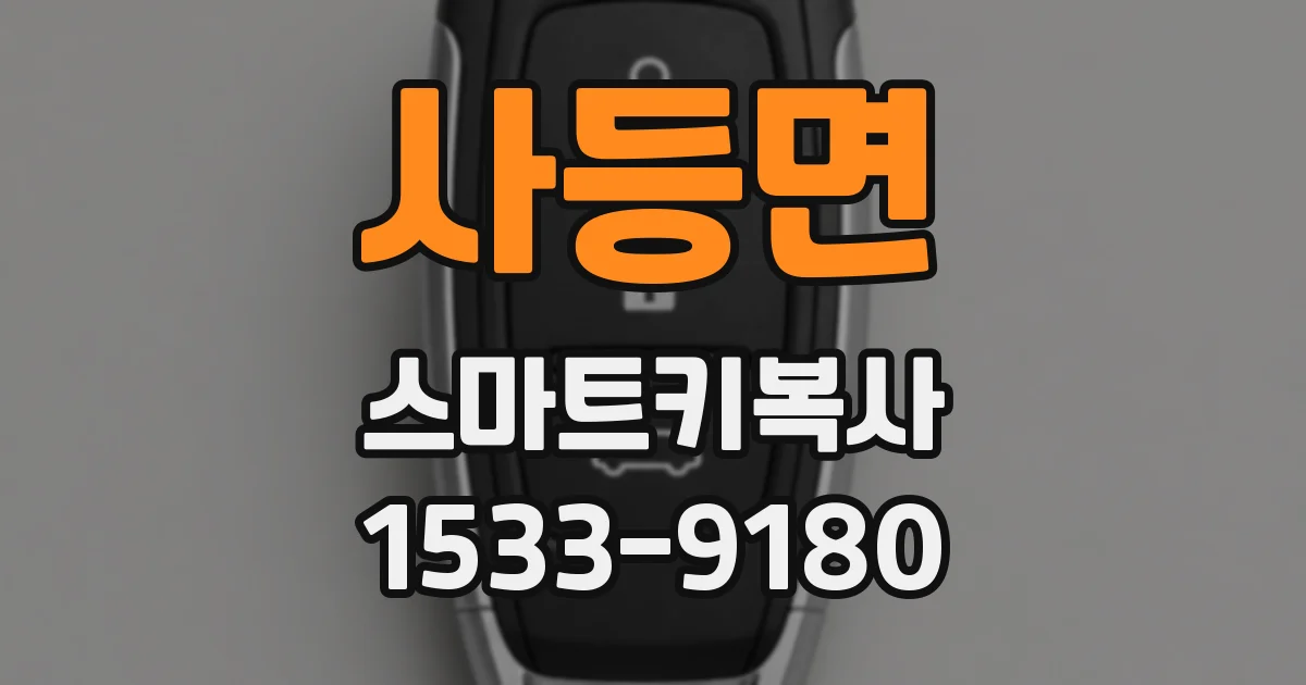 사등면 스마트키복사