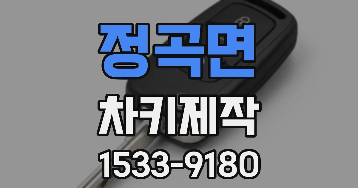 정곡면 차키제작