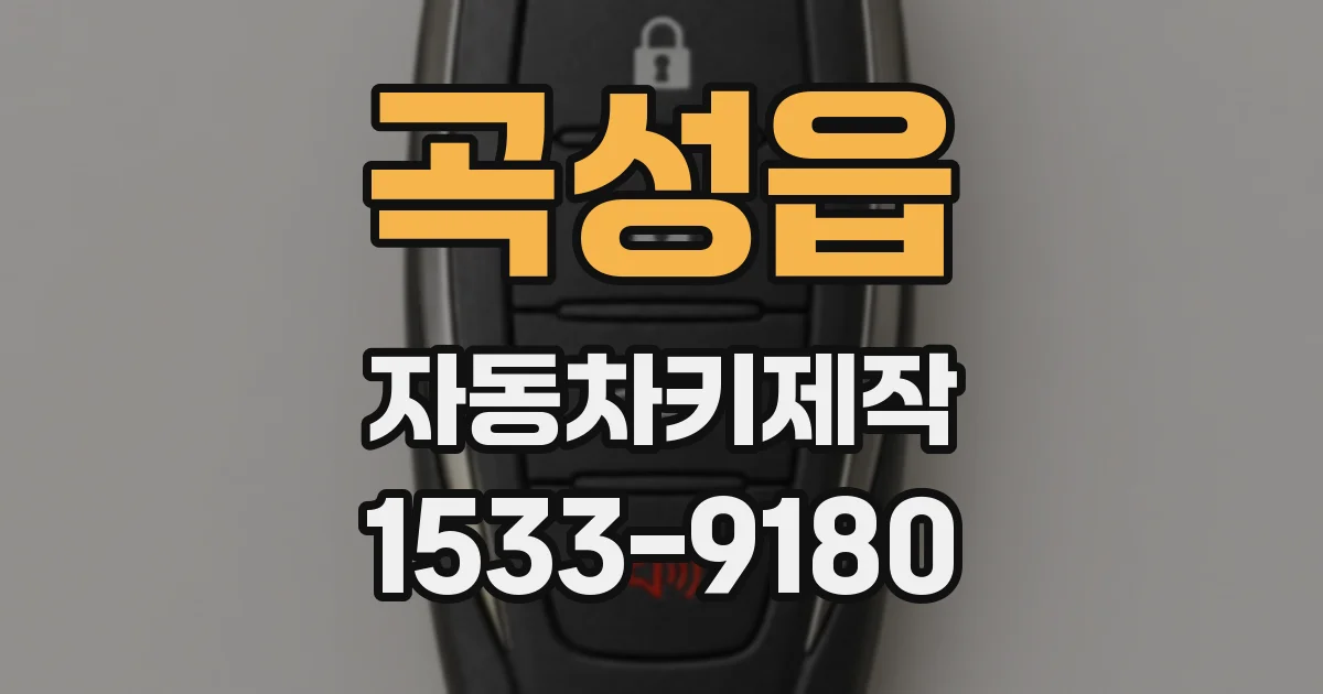 곡성읍 자동차키제작