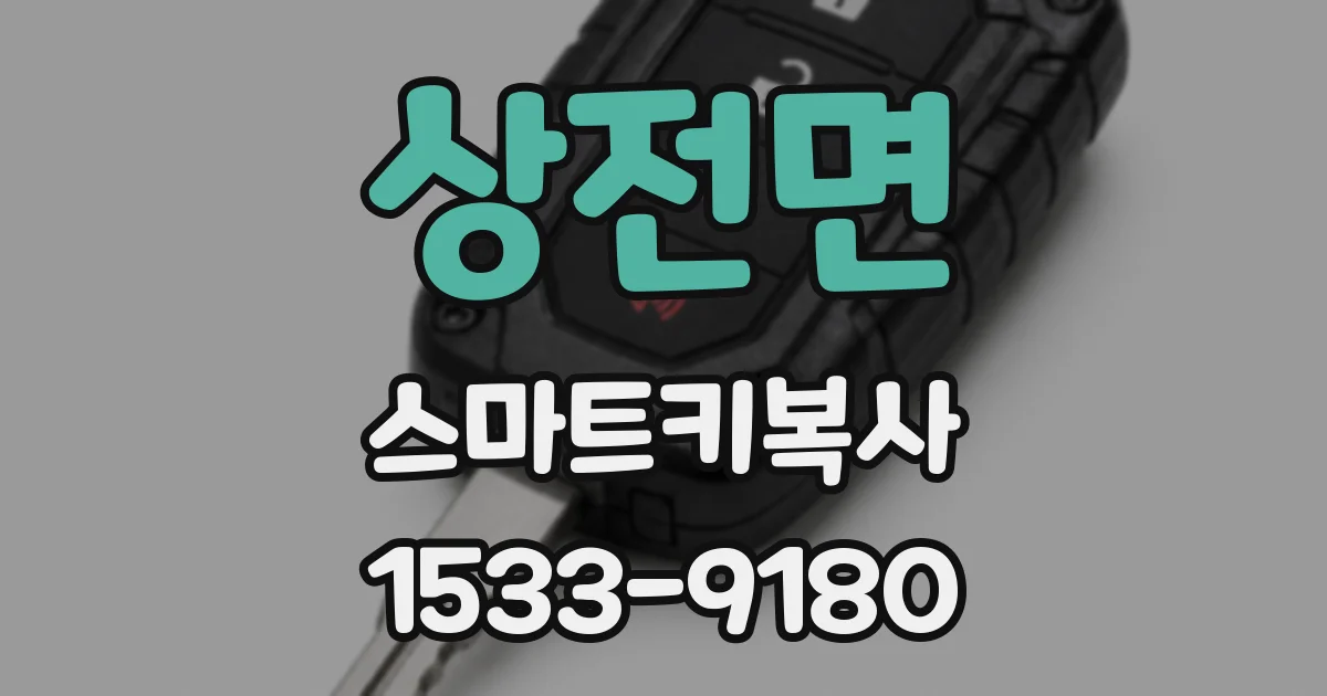 상전면 스마트키복사