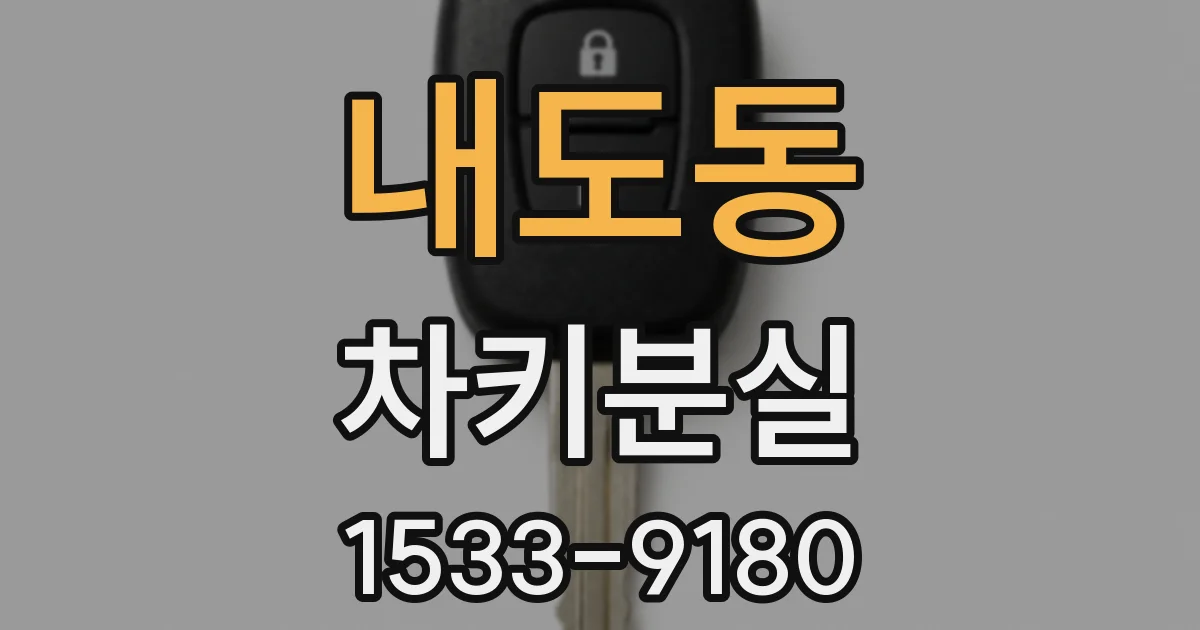 내도동 차키분실