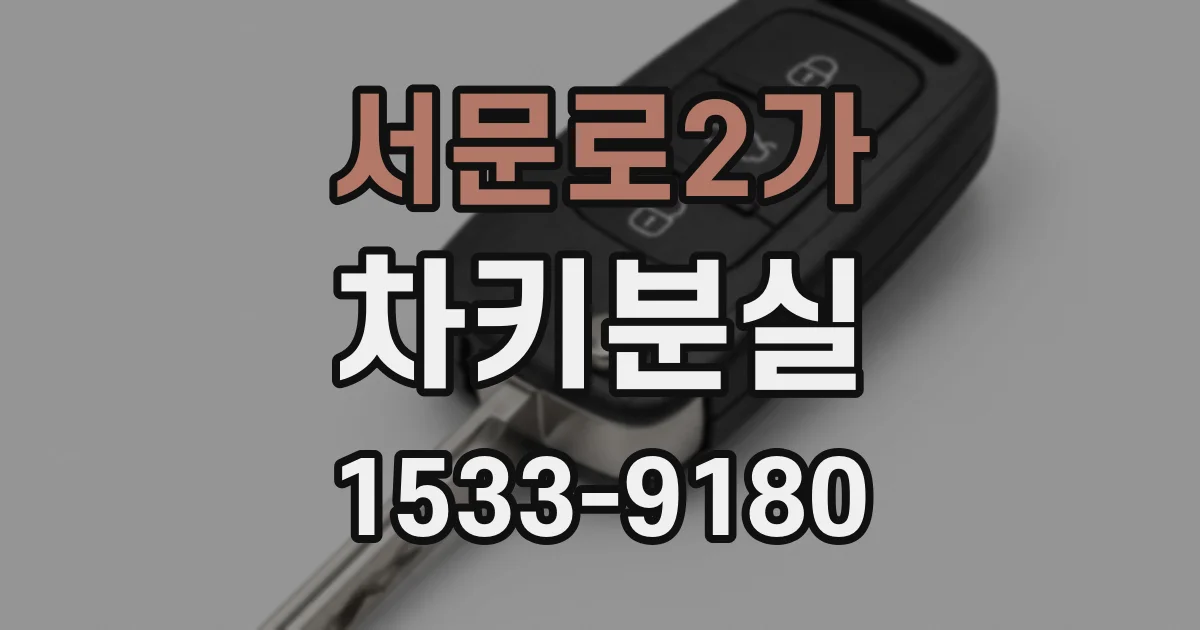 서문로2가 차키분실