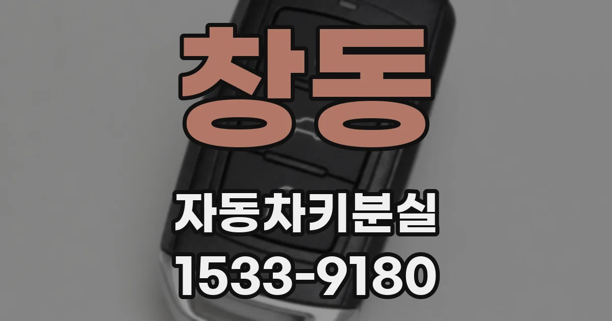 창동 자동차키분실
