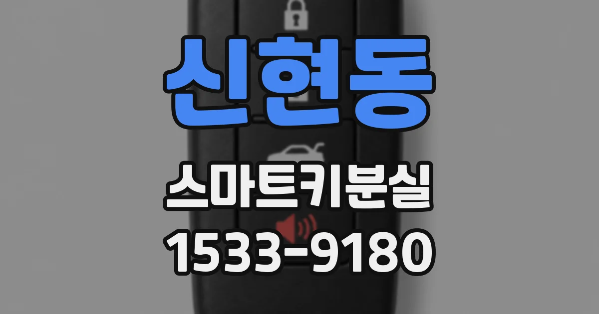 신현동 스마트키분실