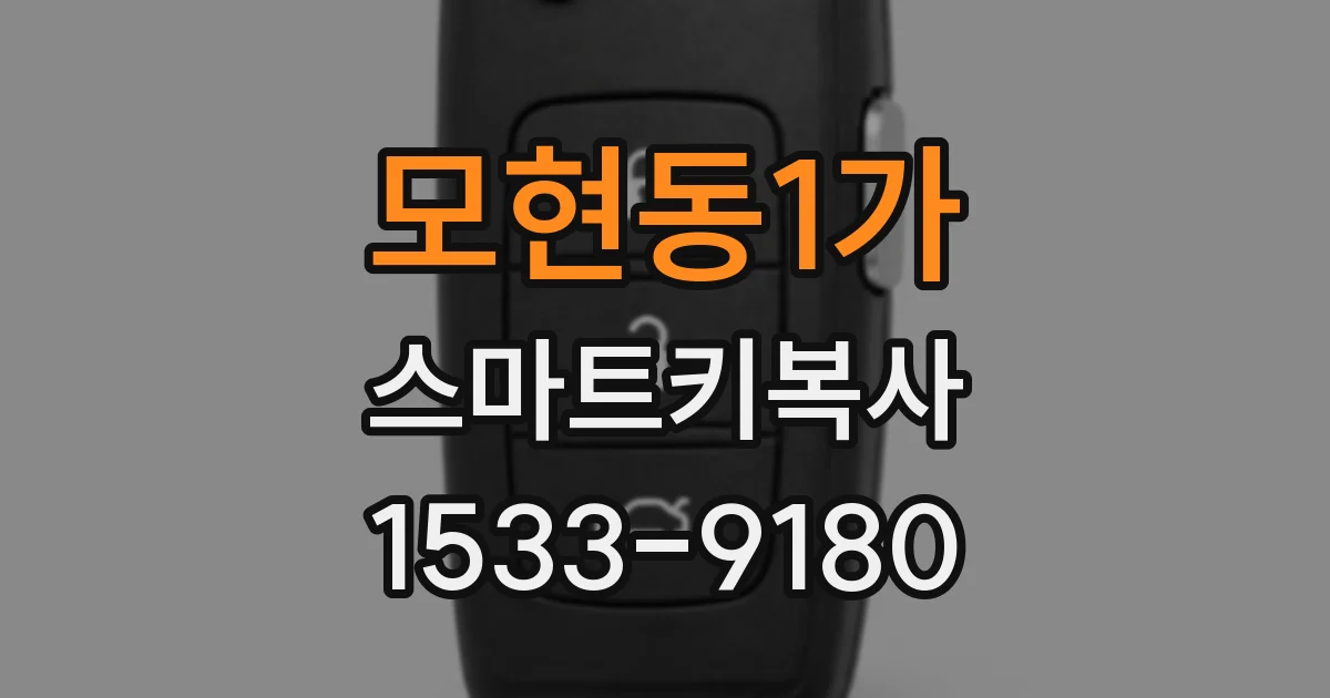 모현동1가 스마트키복사