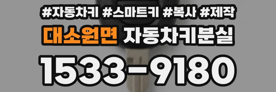 대소원면 자동차키분실
