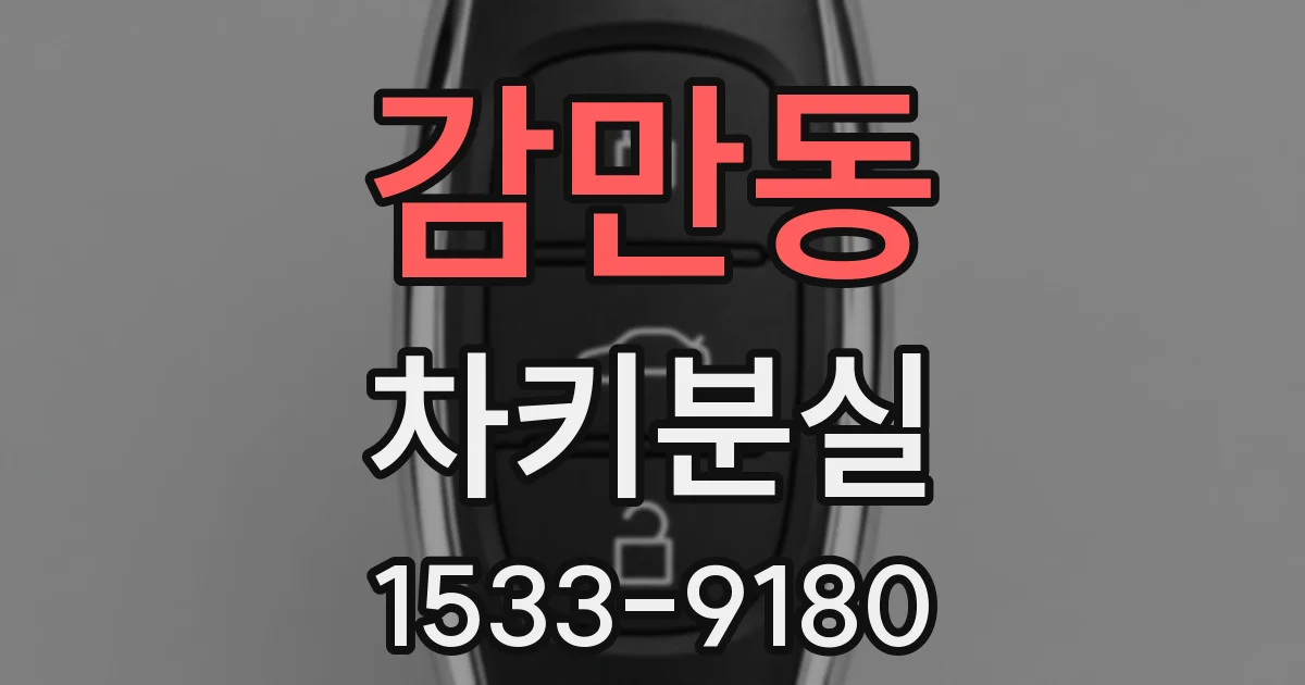 감만동 차키분실