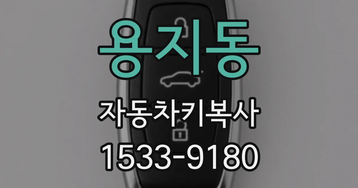 용지동 자동차키복사