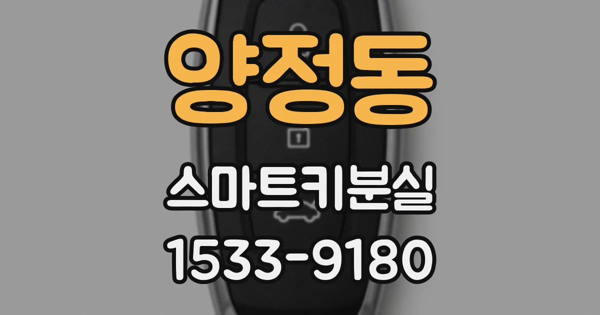 양정동 스마트키분실