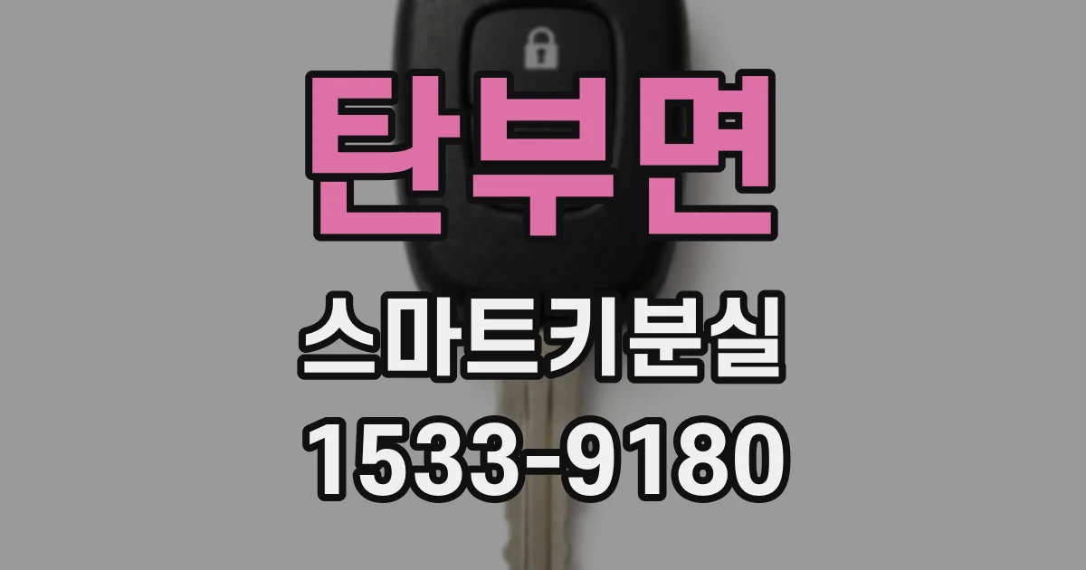 탄부면 스마트키분실