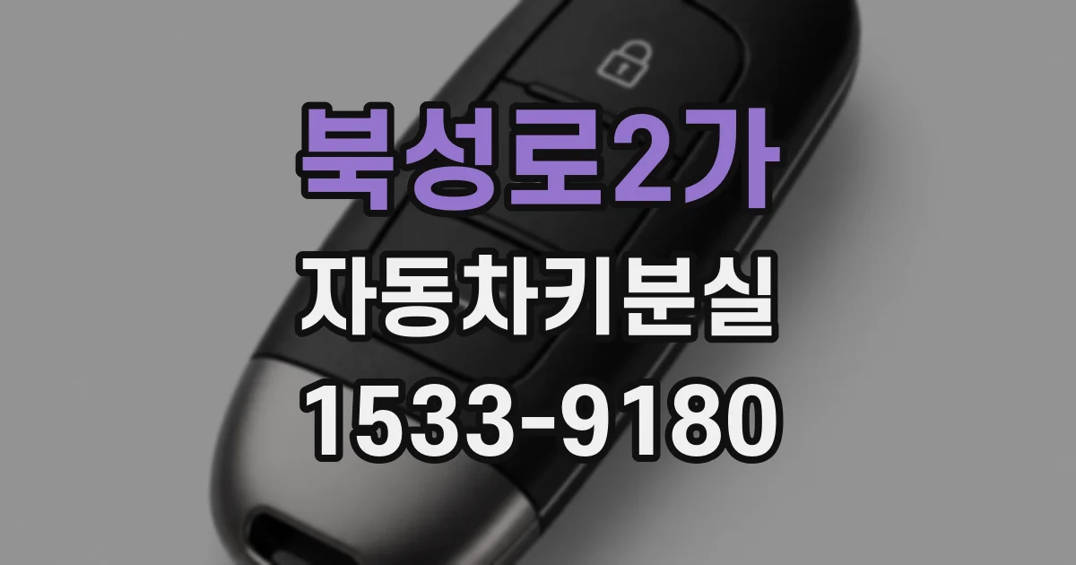 북성로2가 자동차키분실