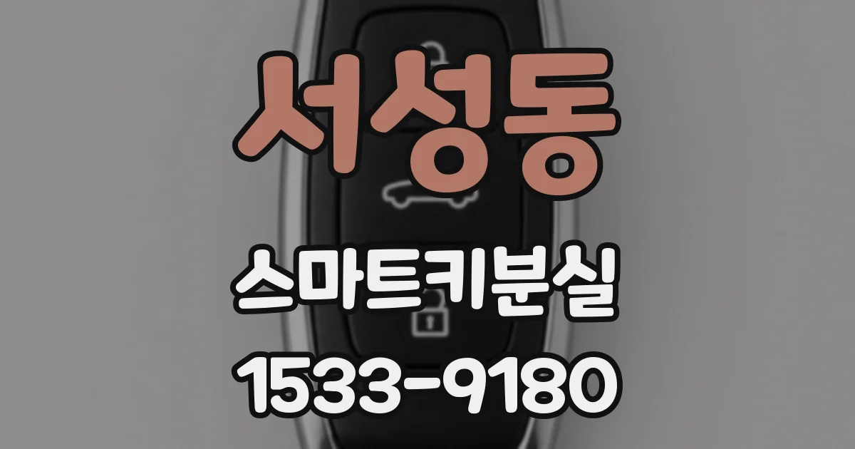 서성동 스마트키분실