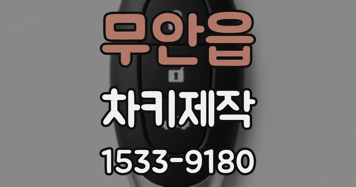 무안읍 차키제작