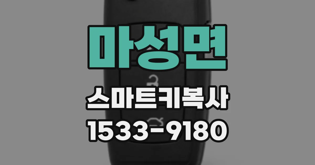 마성면 스마트키복사