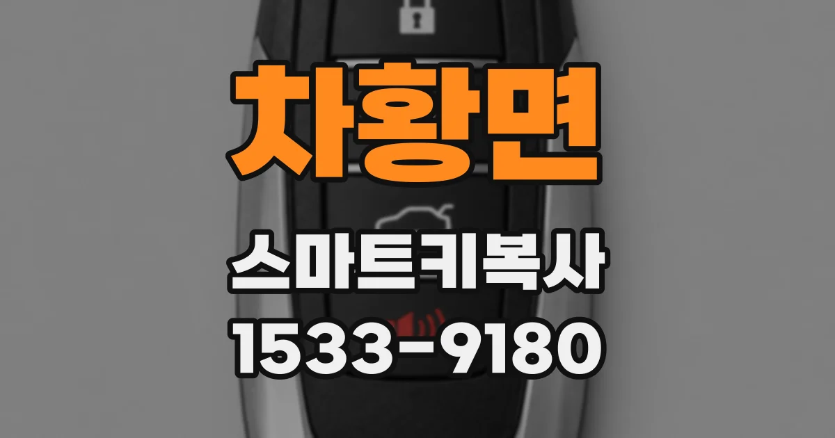 차황면 스마트키복사