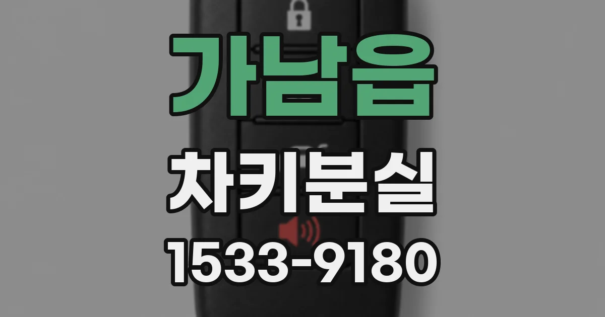가남읍 차키분실