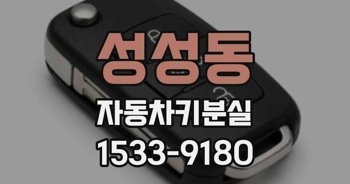 성성동 자동차키분실