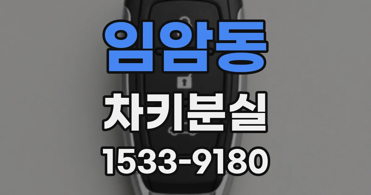 임암동 차키분실