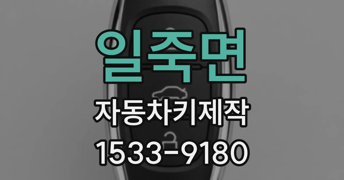 일죽면 자동차키제작