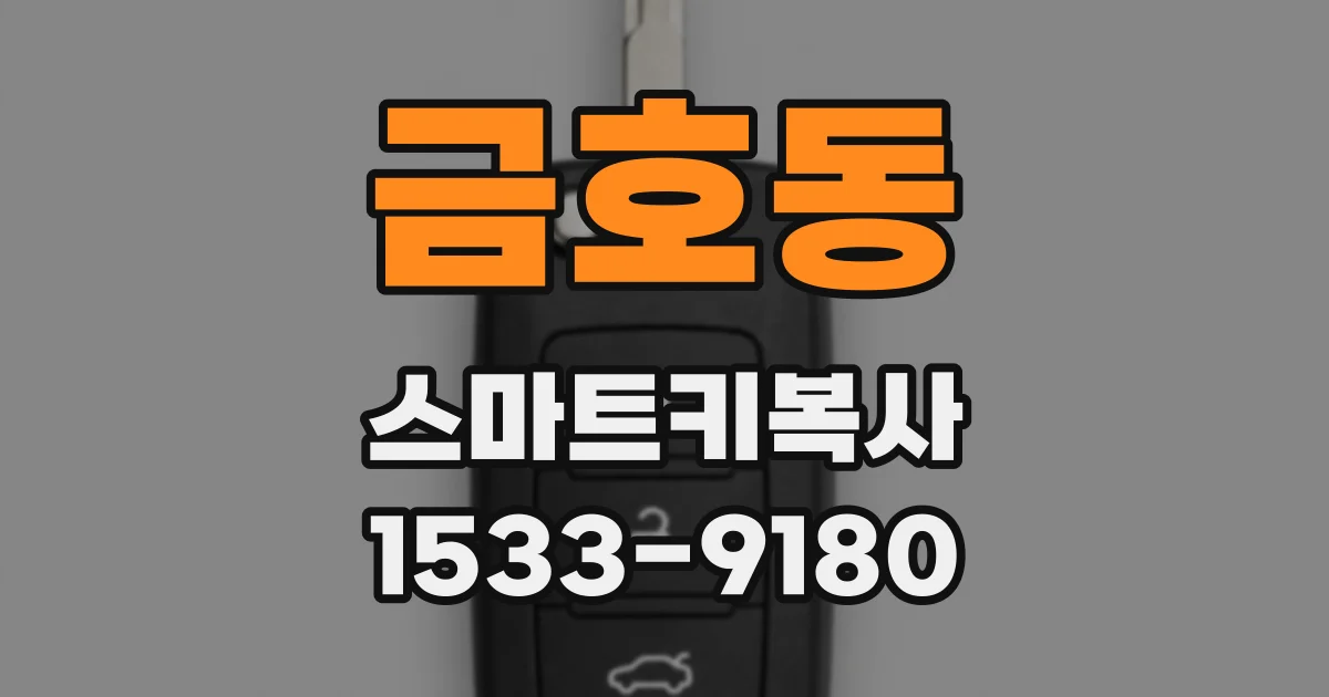 금호동 스마트키복사