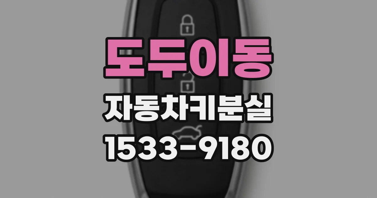 도두이동 자동차키분실
