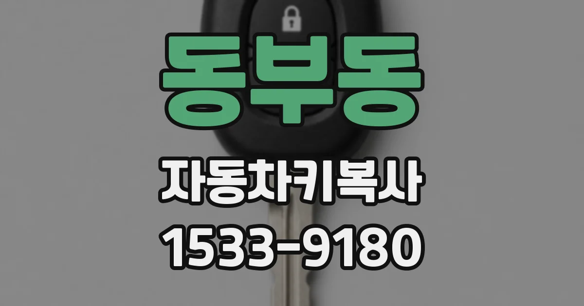 동부동 자동차키복사