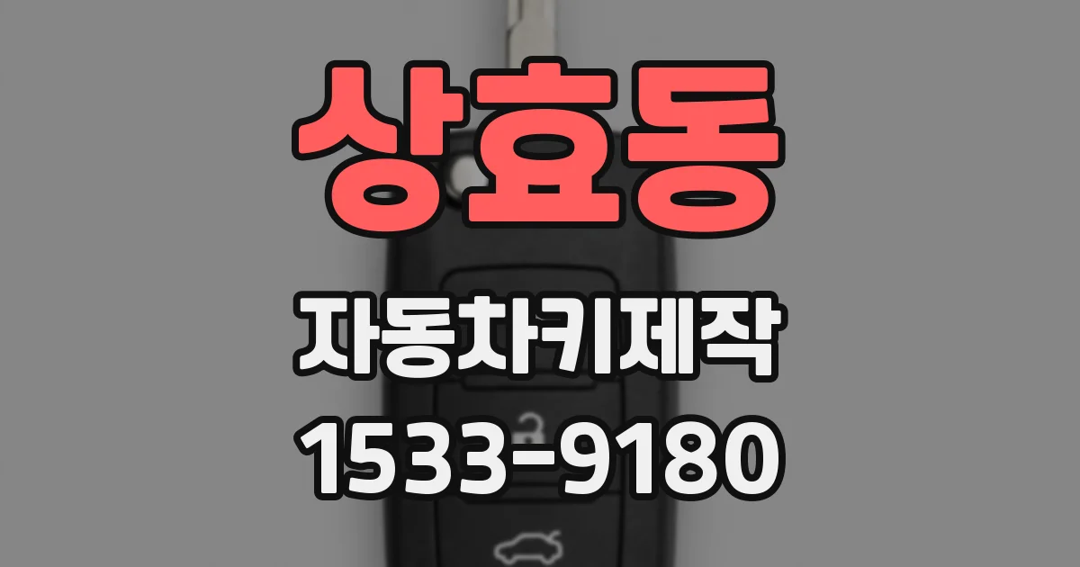 상효동 자동차키제작