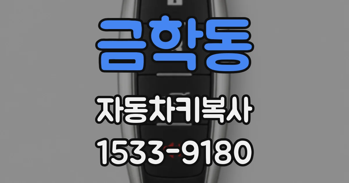 금학동 자동차키복사