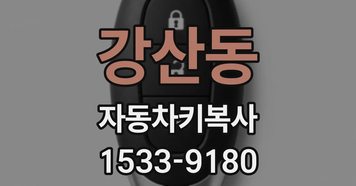 강산동 자동차키복사