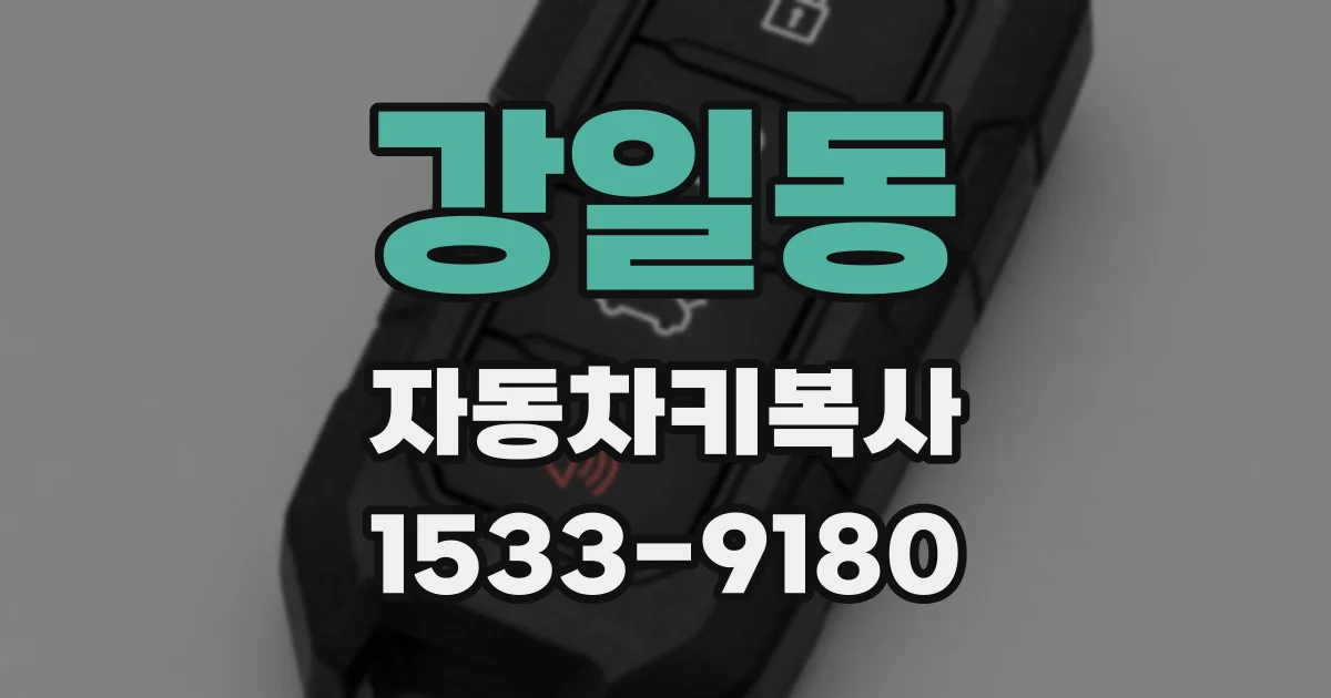 강일동 자동차키복사