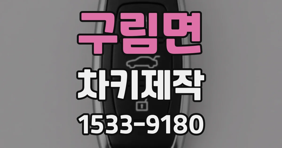 구림면 차키제작