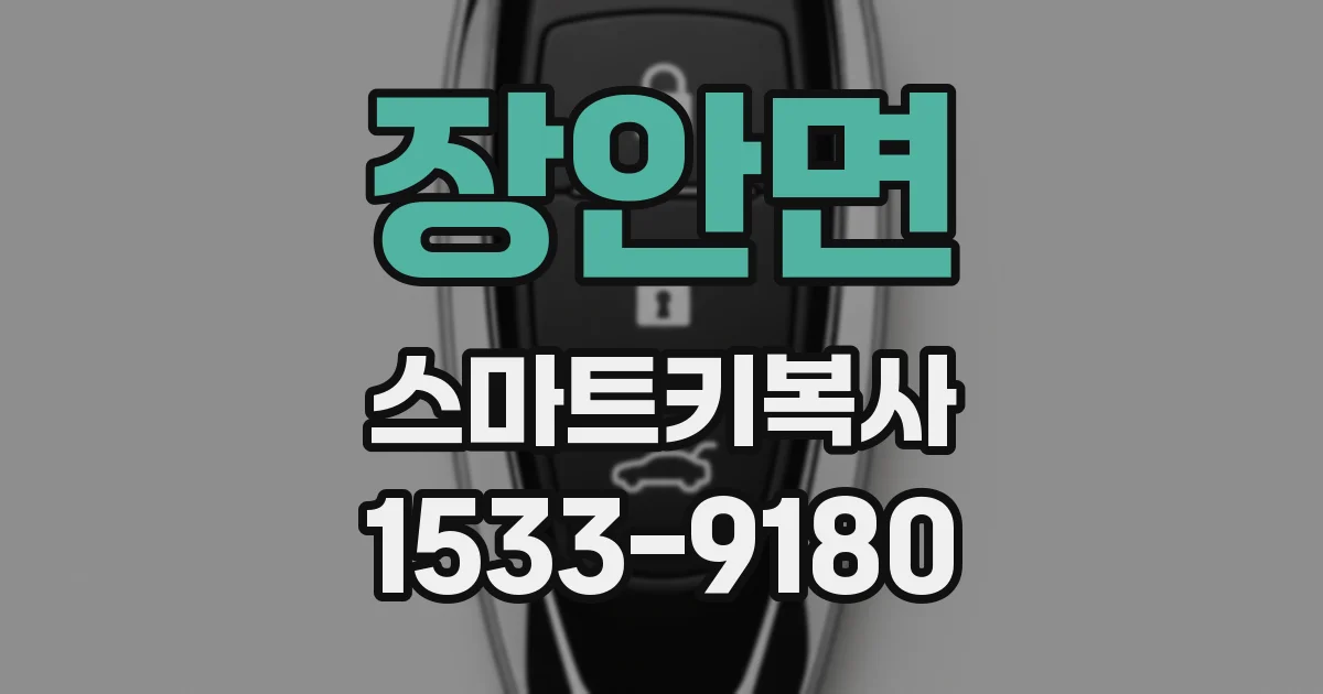 장안면 스마트키복사