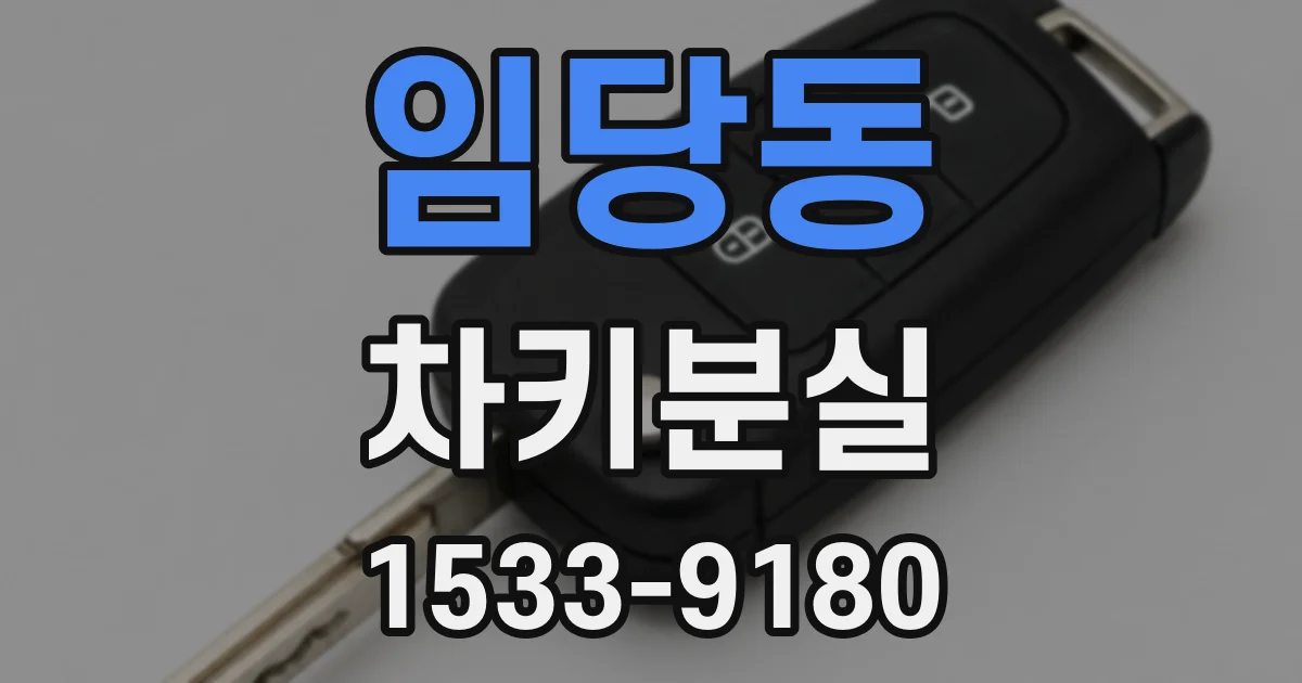 임당동 차키분실