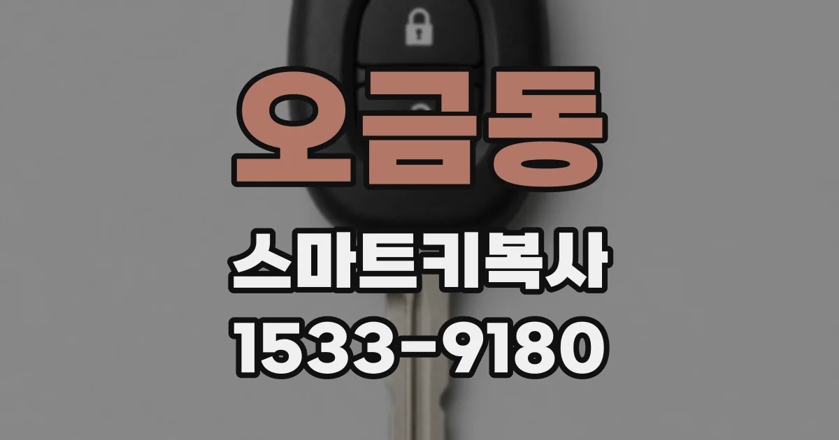 오금동 스마트키복사
