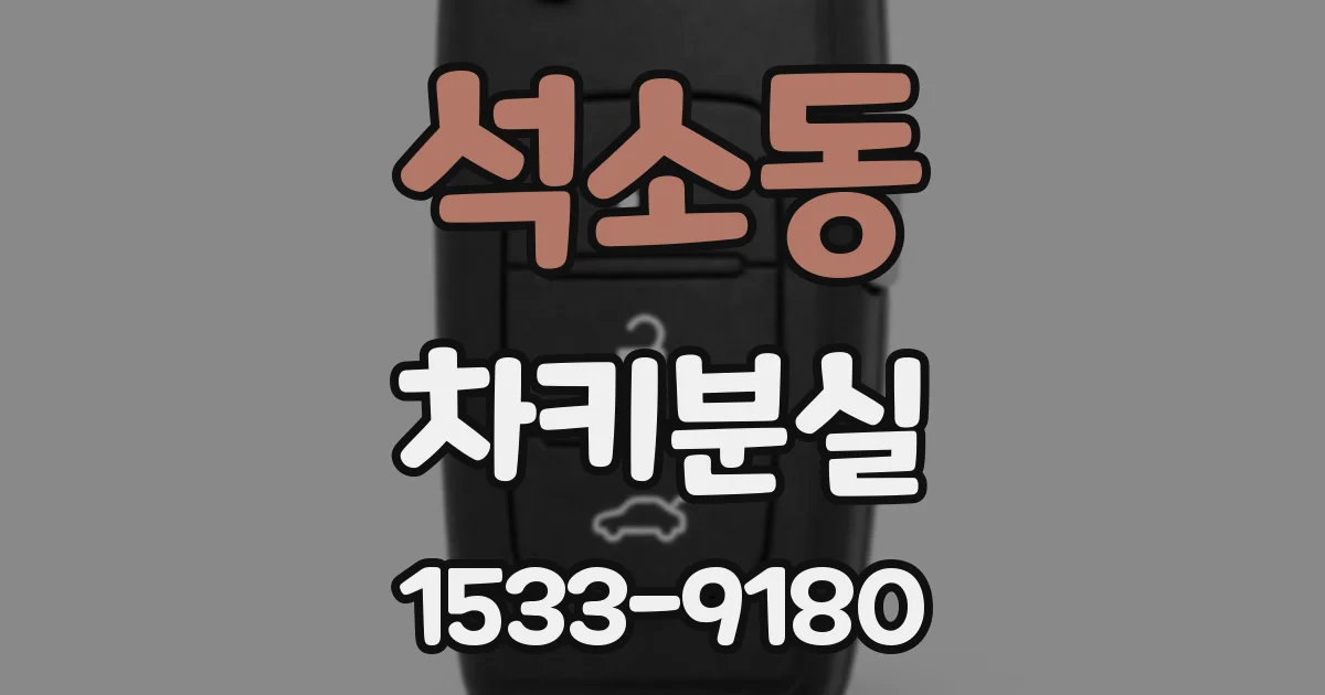 석소동 차키분실