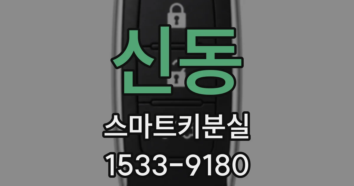 신동 스마트키분실