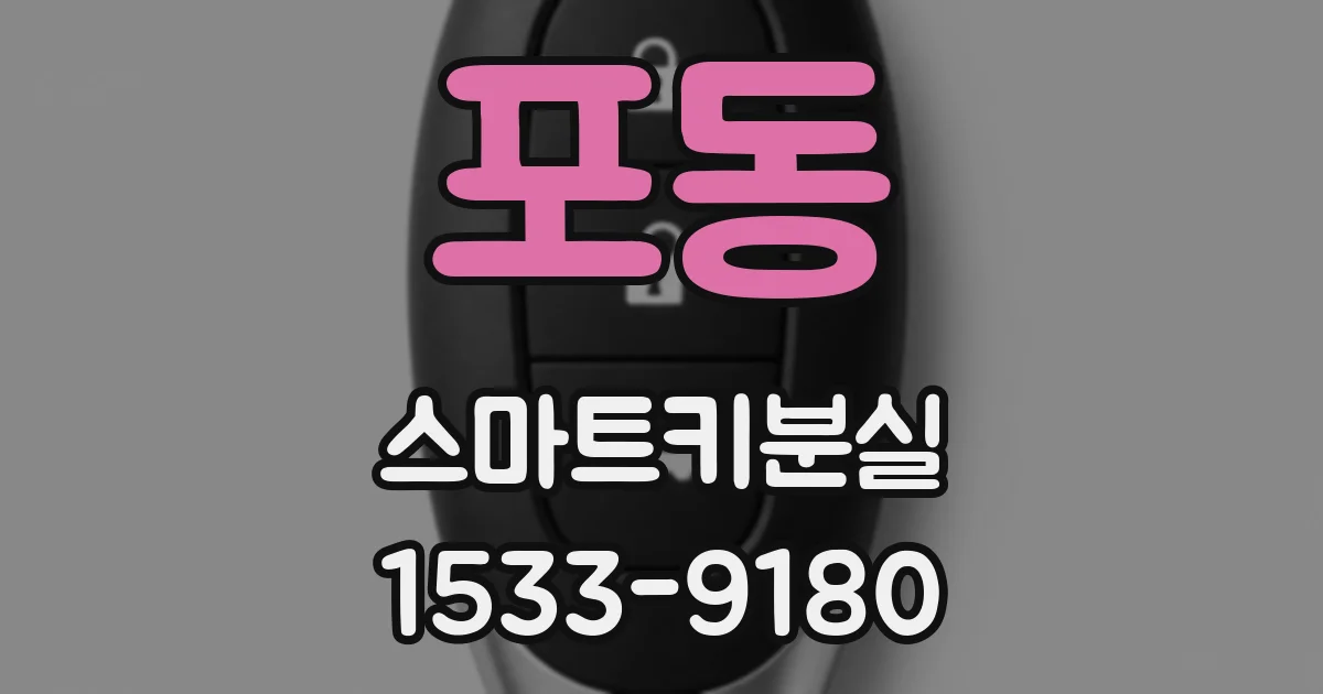 포동 스마트키분실