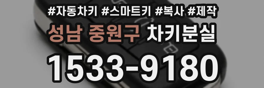 성남 중원구 차키분실