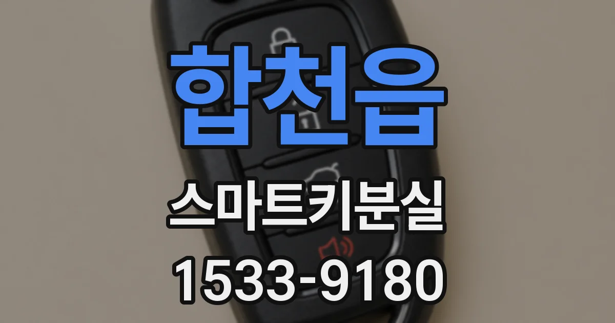 합천읍 스마트키분실