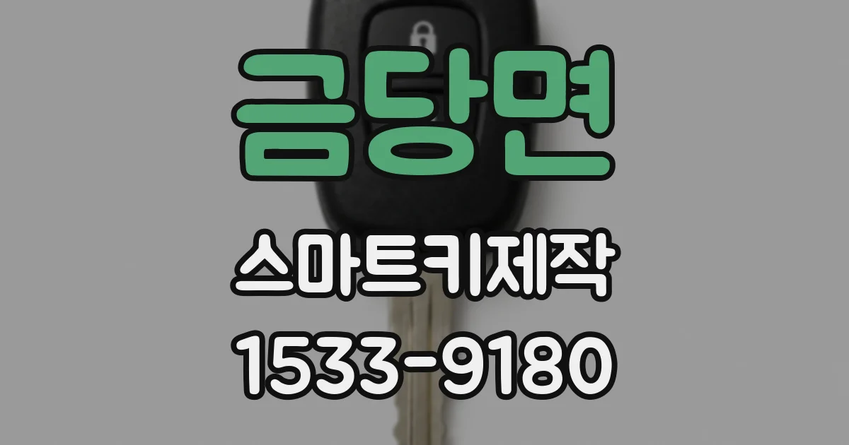 금당면 스마트키제작