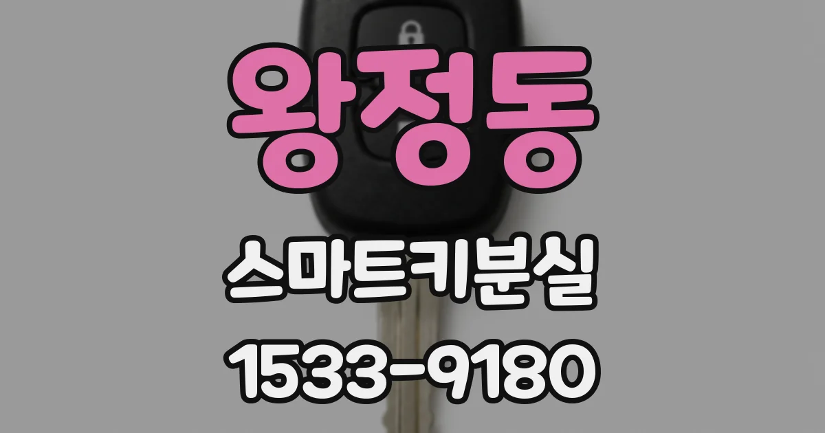 왕정동 스마트키분실