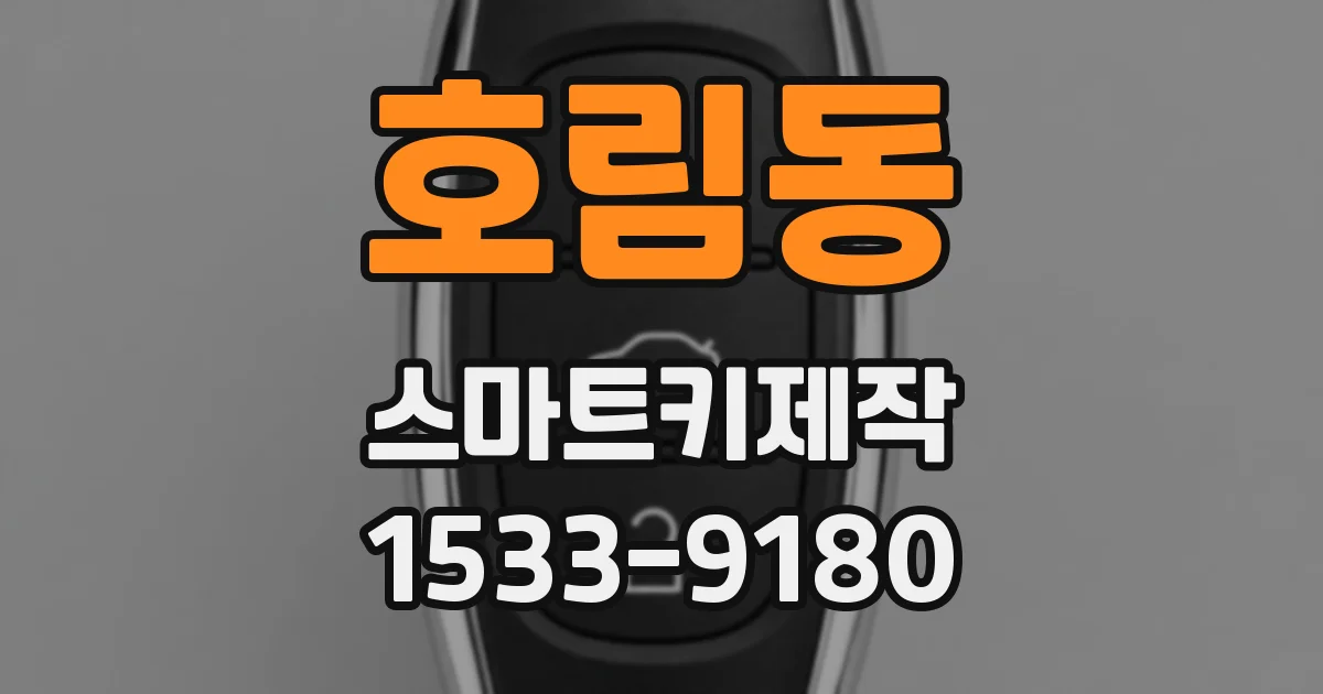 호림동 스마트키제작