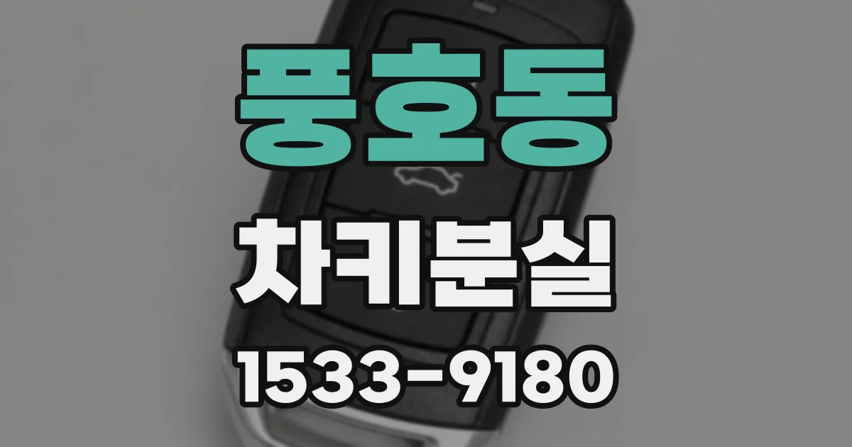 풍호동 차키분실