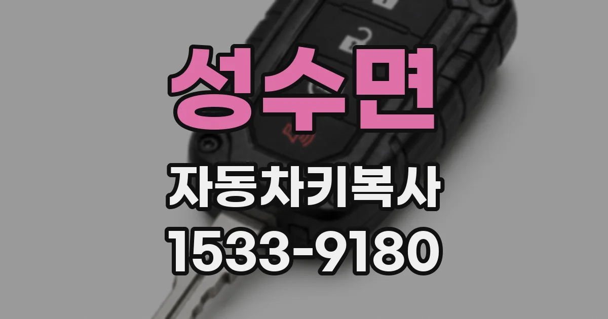 성수면 자동차키복사