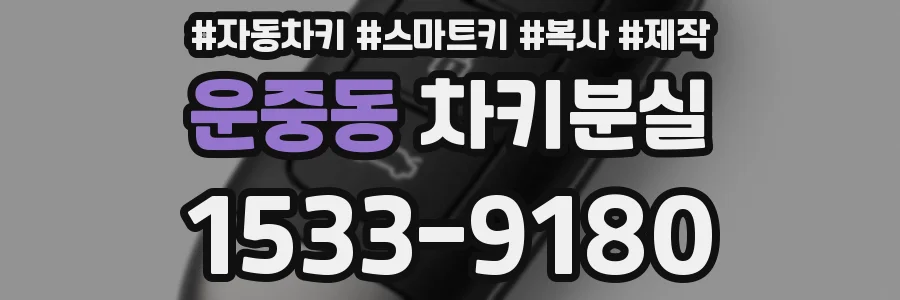운중동 차키분실