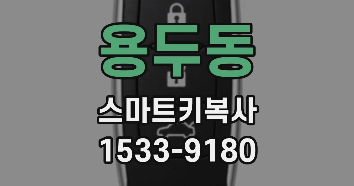 용두동 스마트키복사