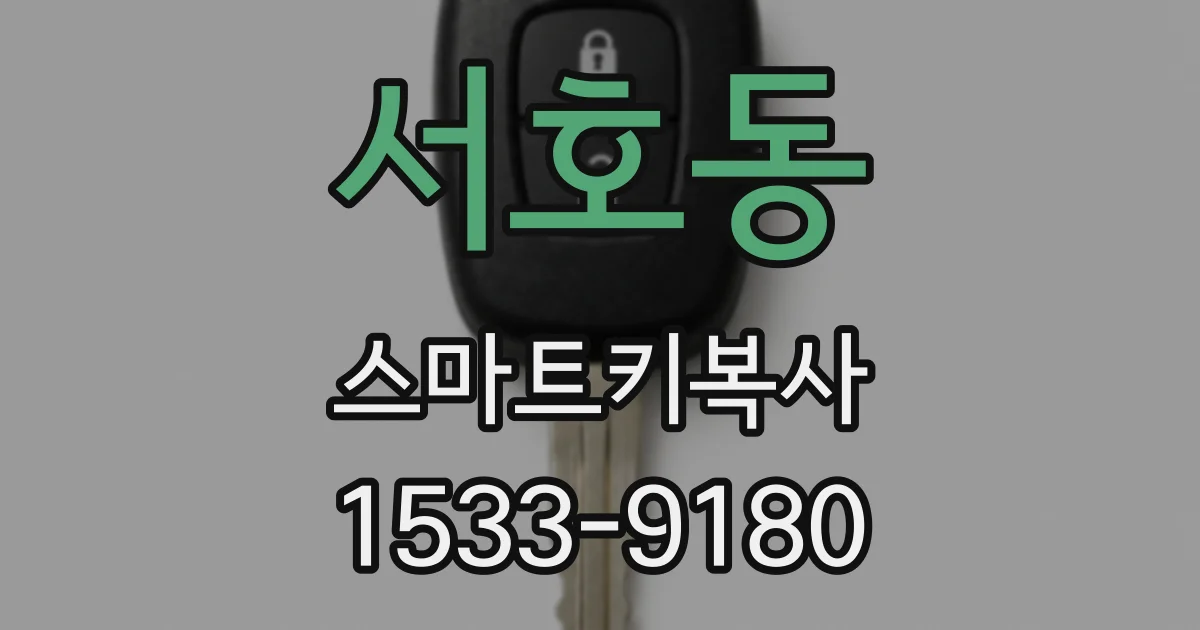 서호동 스마트키복사